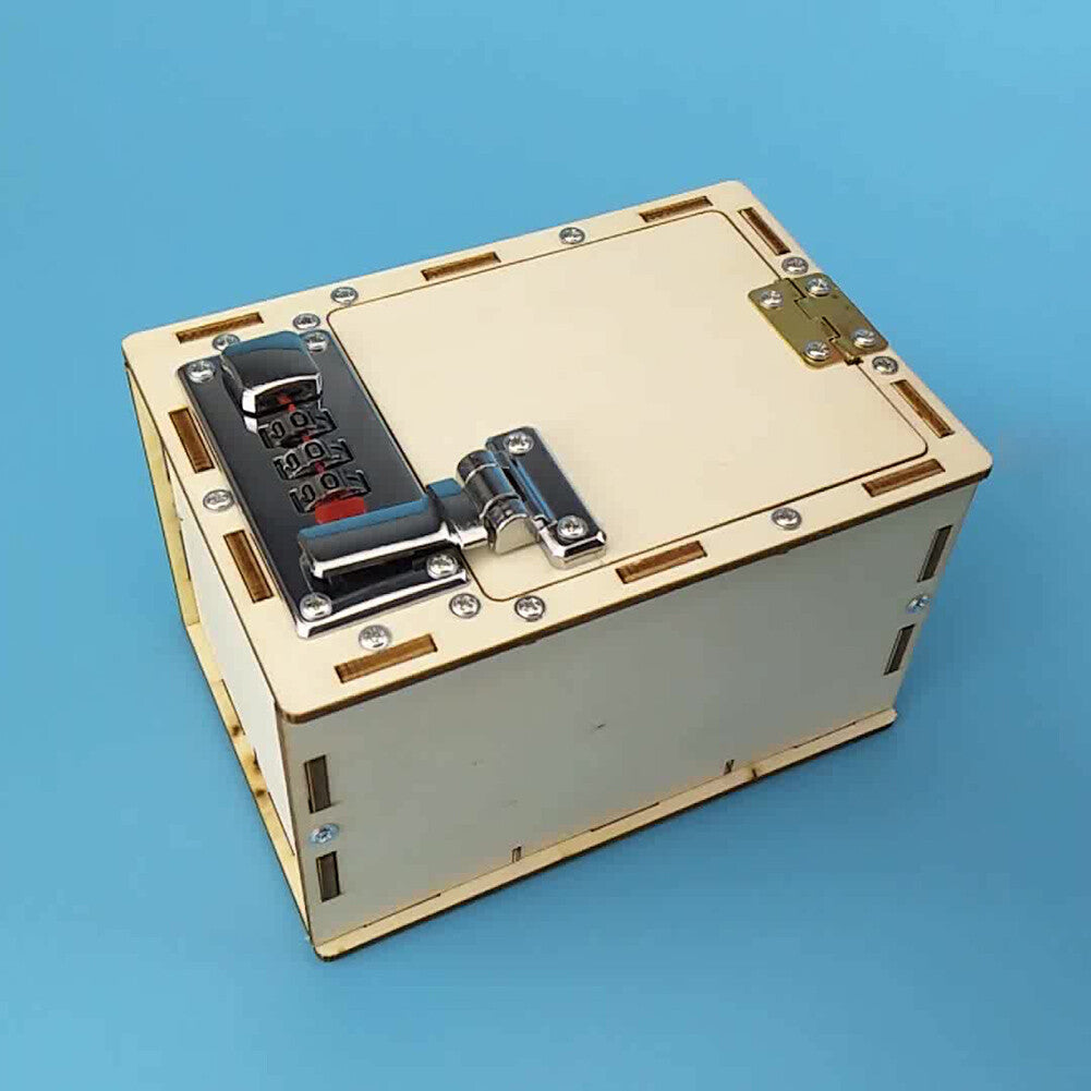 Kids DIY Mechanical Password Box Toy DIY Science School Projects Experiment Toy