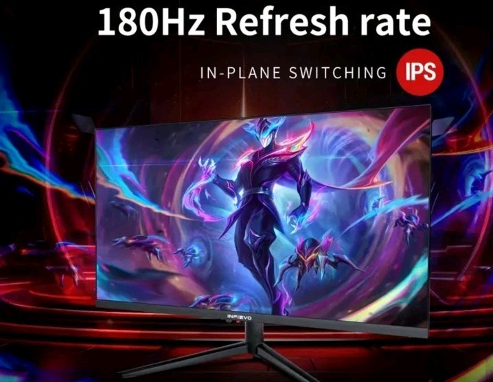 INFIEVO Gaming Monitor 180Hz IPS 2K QHD Liftable Stand