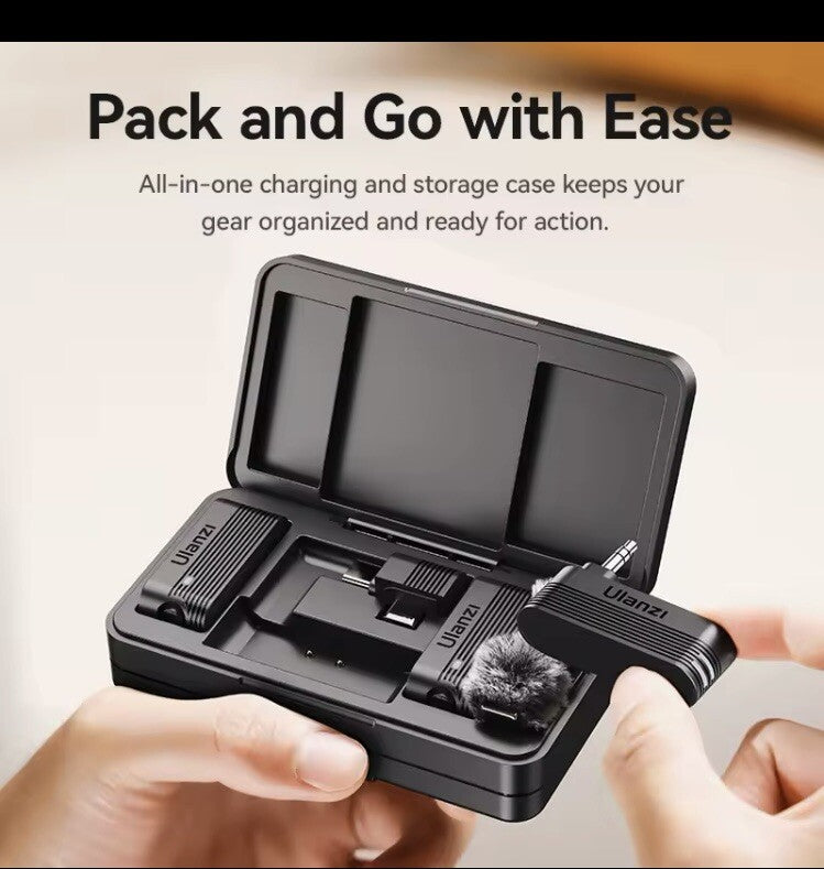 A100 Wireless Microphone Lavalier Lapel MIC for iPhone 16 15 17 Pro & pro max