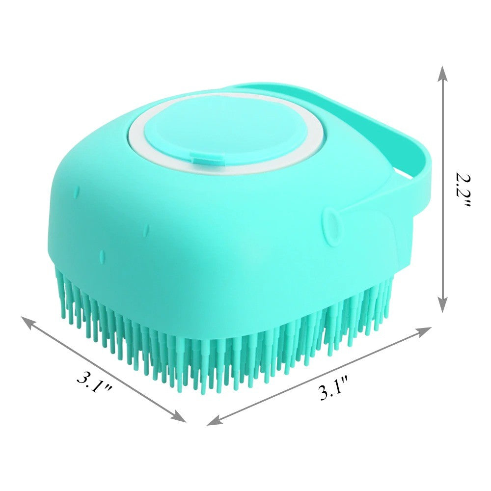 Pet Dog Shampoo Massager Brush Cat Massage Comb Grooming Scrubber Shower Brush F
