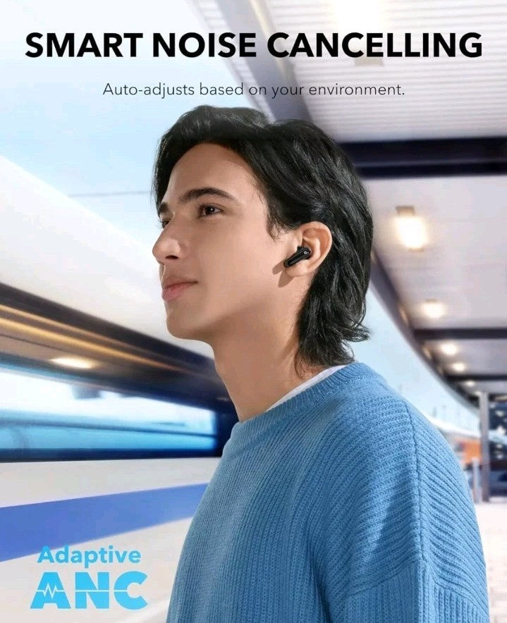 Soundcore P40i Wireless Earbuds Noise Cancelling 2-in-1 Phone Stand Case