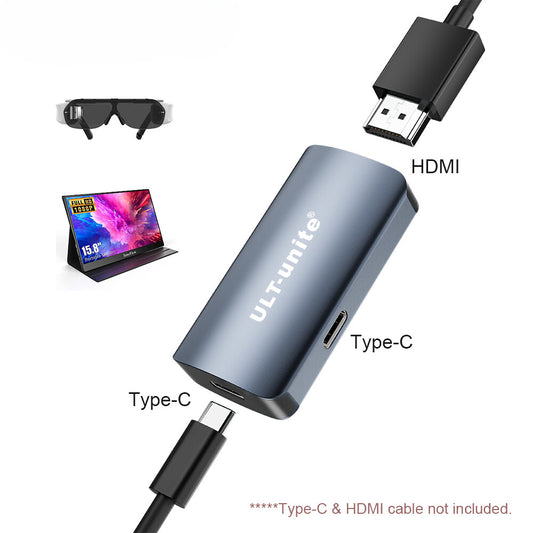 HDMI To Type C Converter 4K60HZ HDMI To USB C Adapter Compatible with XREAL Air