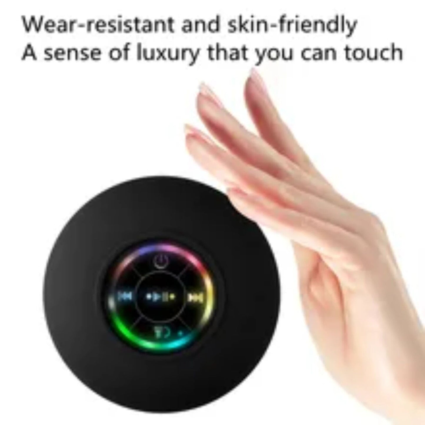 BTS-07 LED Colorful Light IPX4 Waterproof Wireless Bluetooth Speaker