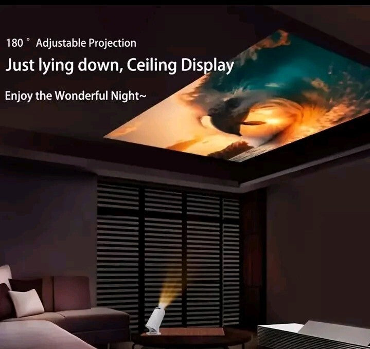 HY300 Mini Proyector 4K Android 11.0 1080P 720P 200ANSI Portátil Inalámbrico...