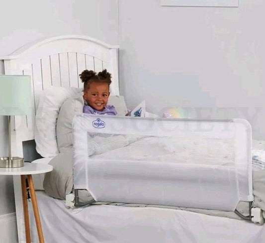Regalo Swing Down Bed Rail Guard, with Reinforced Anchor Safety System 43"