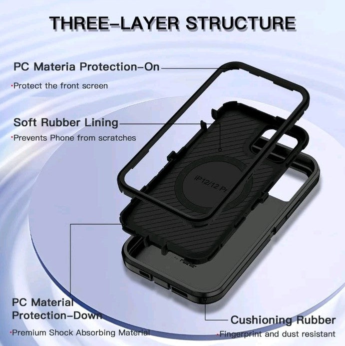 For iPhone 12 / 12 Pro / Heavy duty Case MagSafe Shockproof Cover