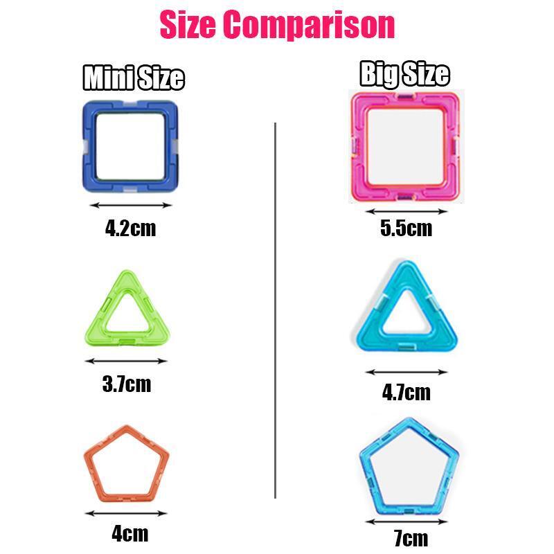 Magnets Toys for Kids Big Size Plus Magnetic Blocks for Children Designer
