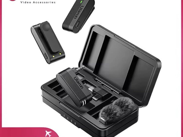 A100 Wireless Microphone Lavalier Lapel MIC for iPhone 16 15 17 Pro & pro max