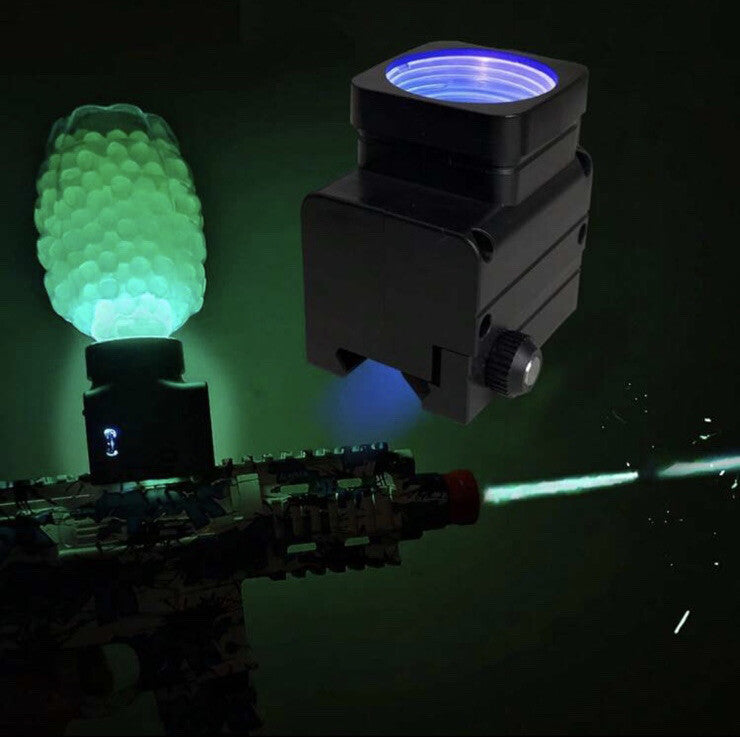Gel Blaster UV LED Light Hopper UV Attachement +7000 Glow In Dark Refill