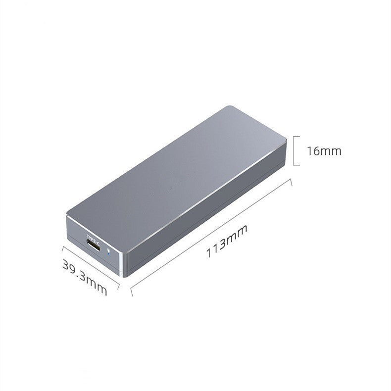 Portable USB 3.2 Type-C 12+16 PIN SSD Adapter Enclosure For Mac Book 2013-2017