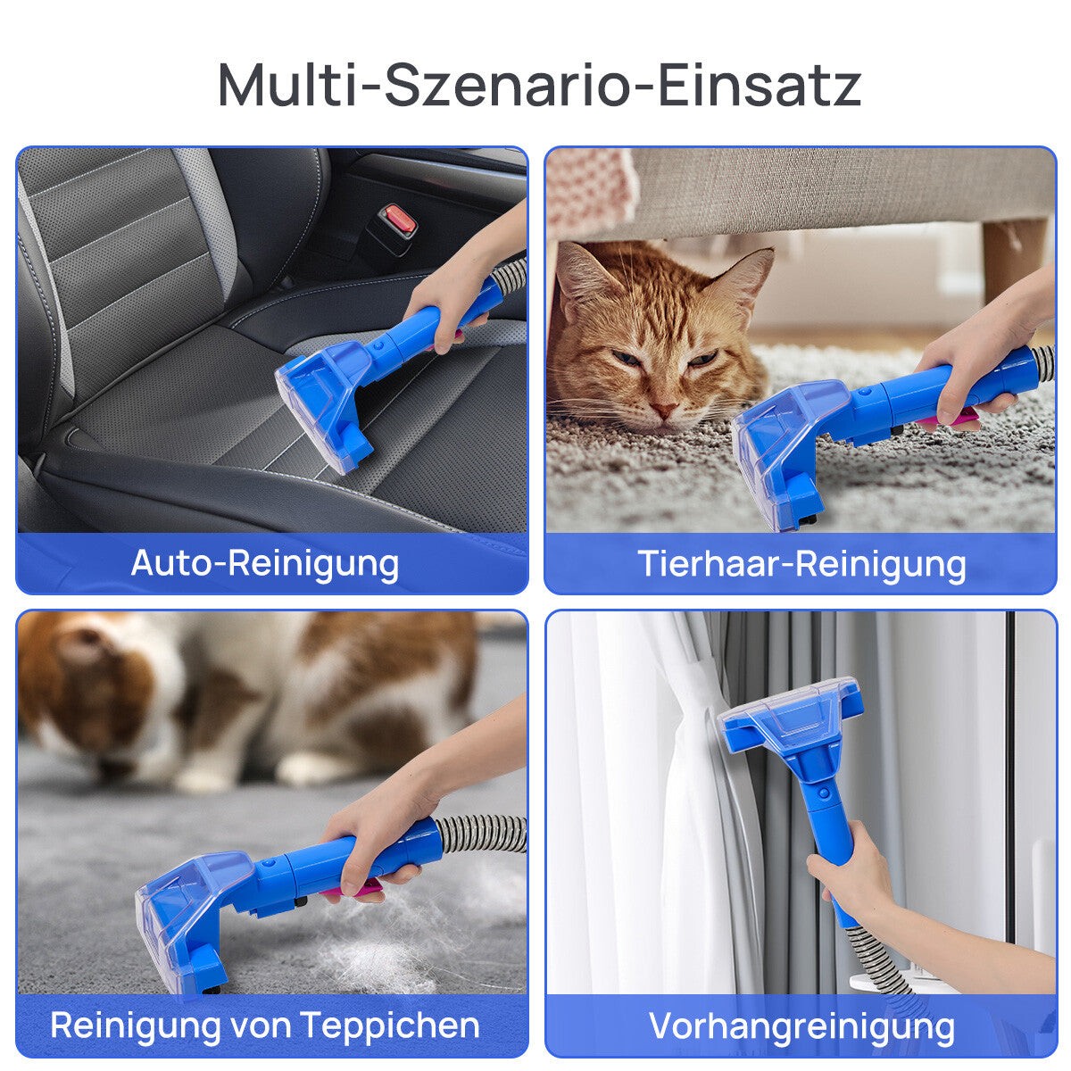 KNKA MultiCleaner VC005 - Washing Vacuum Upholstery Cleaner Carpet Cleaner Wet Vacuum