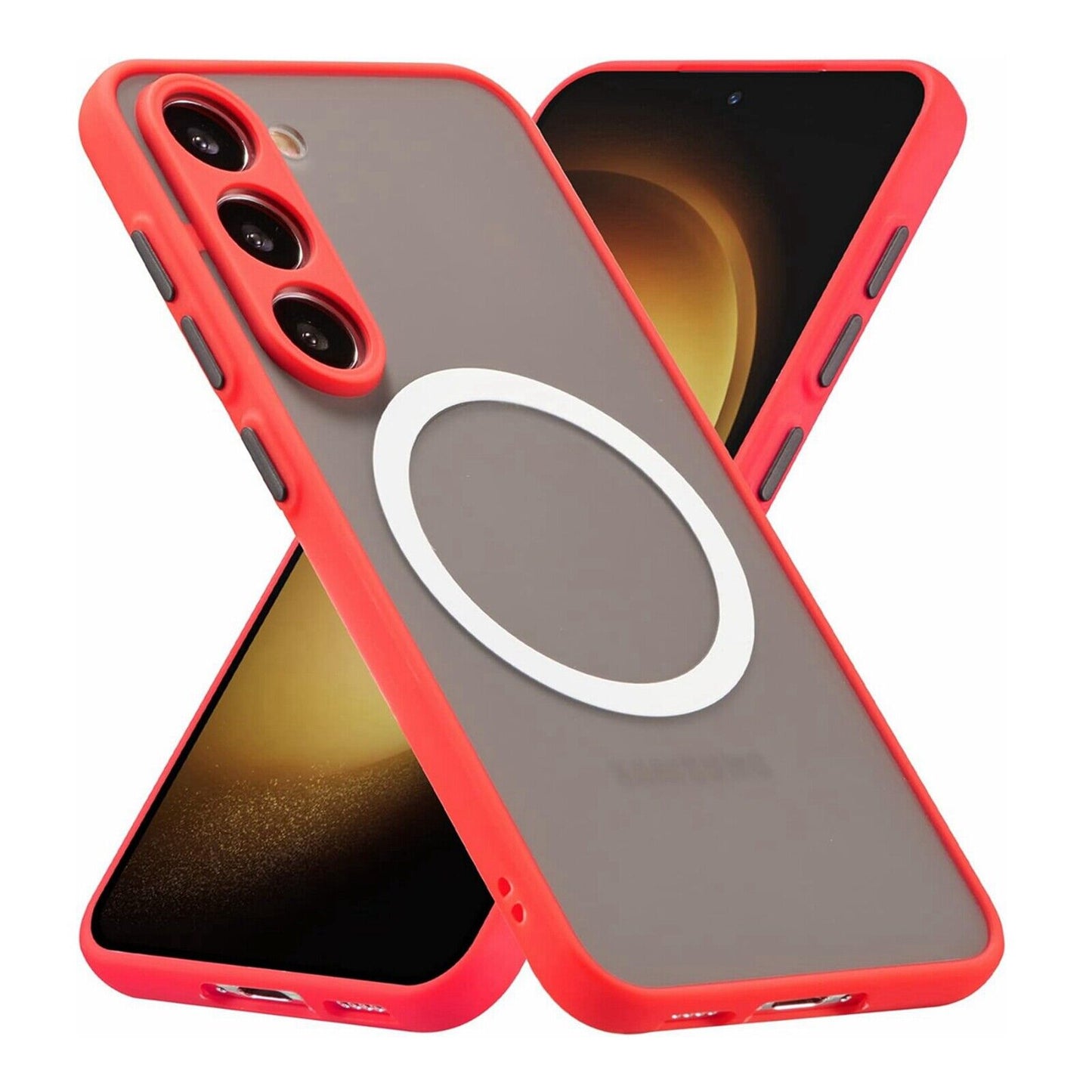 For Samsung Galaxy S25Ultra S24FE S23 Case Mag Safe Magnetic Frosted Phone Cover