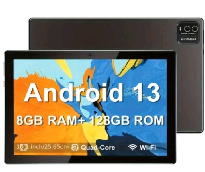 AEEZO Tablet 10.1" Android 13 Tablet 6GB+64GB Quad Core 1280×800 HD PC Xmax