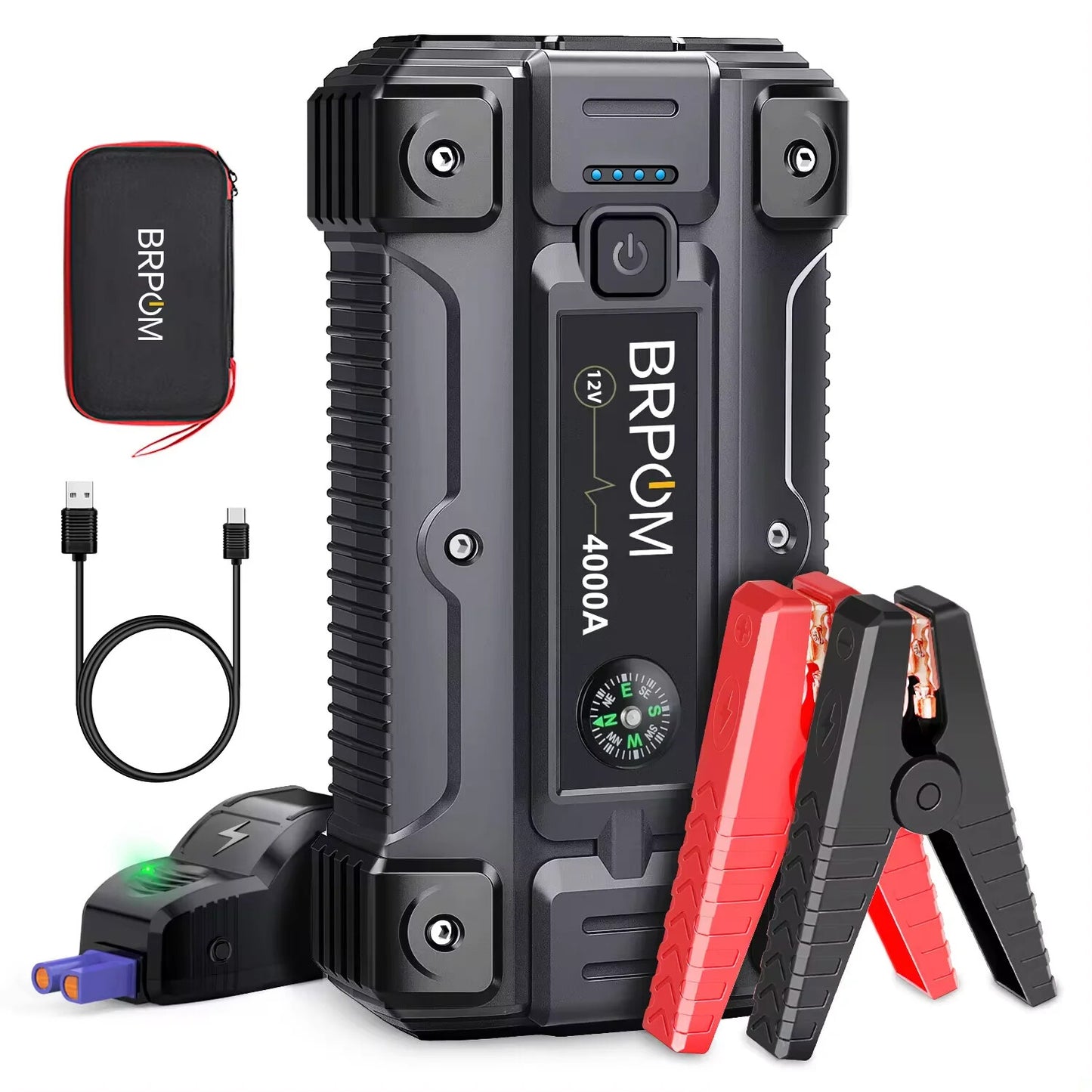 Car Jump Starter 3000A/4000A/5000A Battery Charger Emergency Power Bank Booster