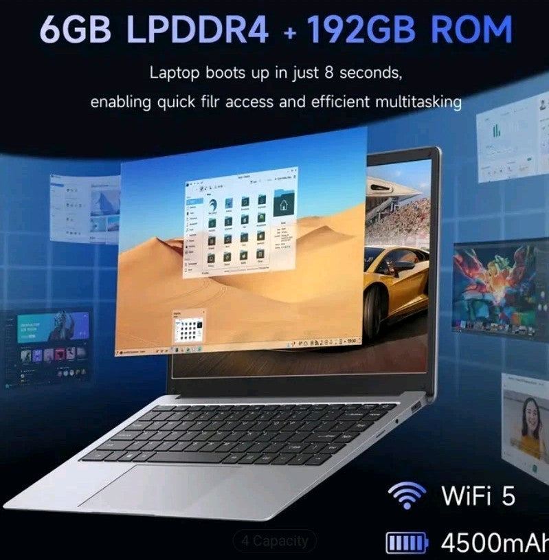 RNRUO 14 Inch Ultra-thin Affordable High-definition 2-in-1 Laptop 16gb 1TB N5095