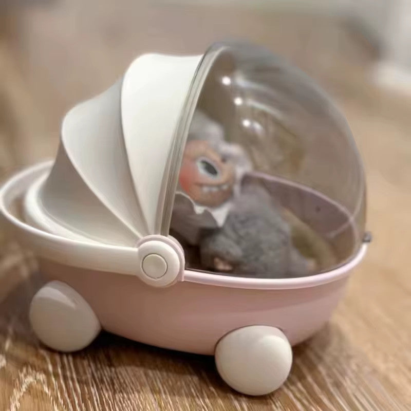 Labubu Baby Stroller Storage Box and Doll Cradle Furniture Accessories