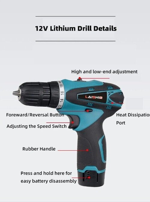 Electric Hand Drill Set Pistol Drill Electric Screwdriver Household Hand Drill