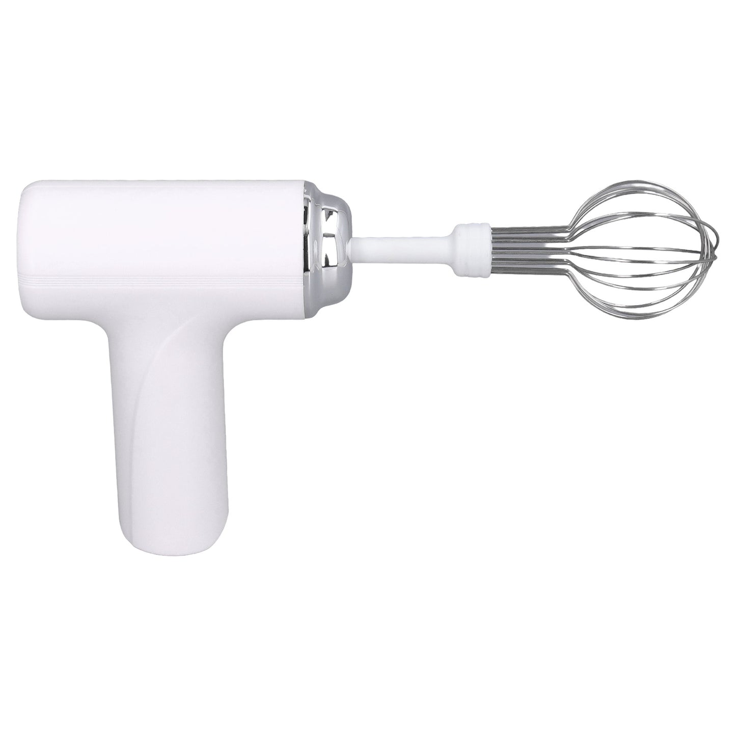 (White)Electric Cordless Hand Mixer Handheld Egg Whisk AN