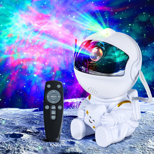 Star Projector Galaxy Night Light - Astronaut Space Buddy Projector with Remote