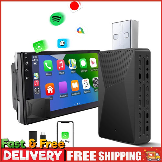 Wired To Wireless Carplay & Android Auto Wireless Adapter OTA Upgrade Adapter