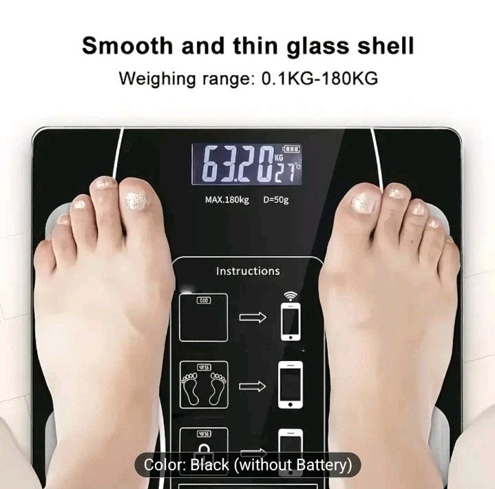 Smart Scale Body Weight Loss Accurate Height Digital Electronic Bluetooth Solid