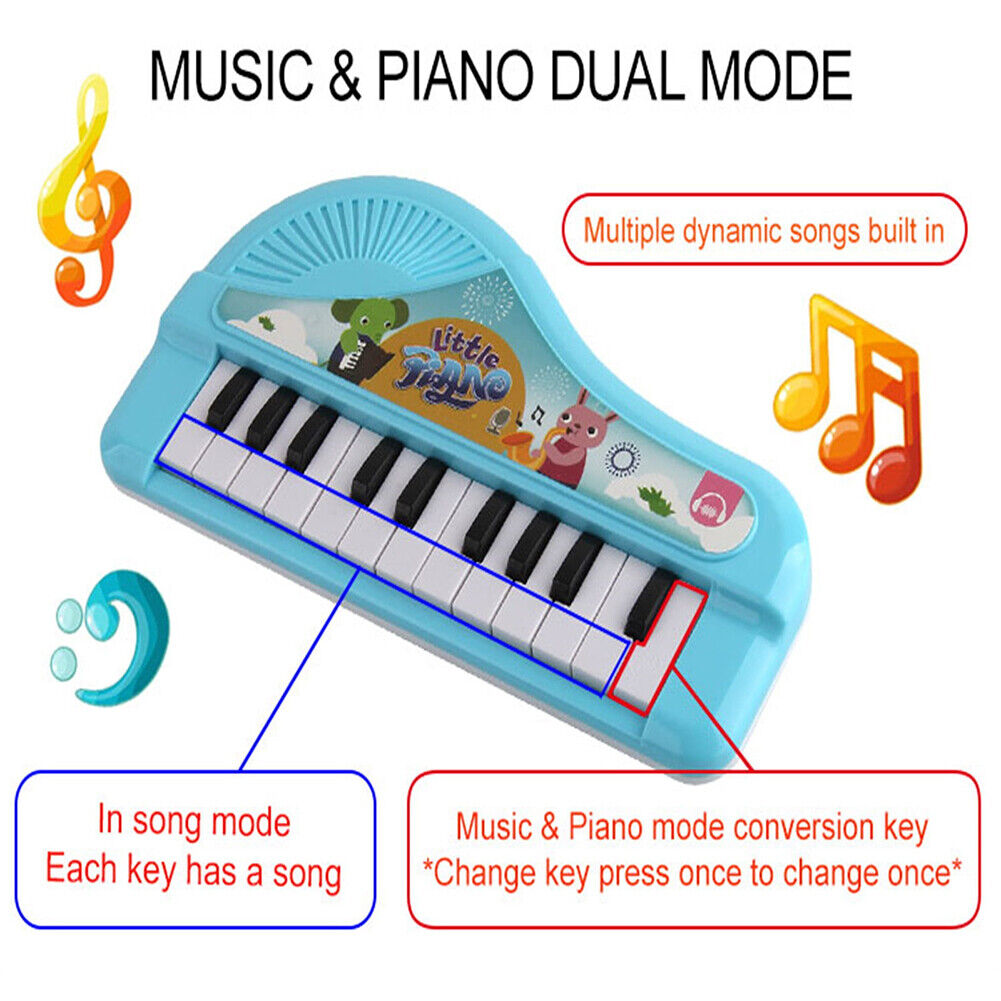 Mini Piano Toy Educational Toy Musical Piano Toy with 13 Keys for Children Kids