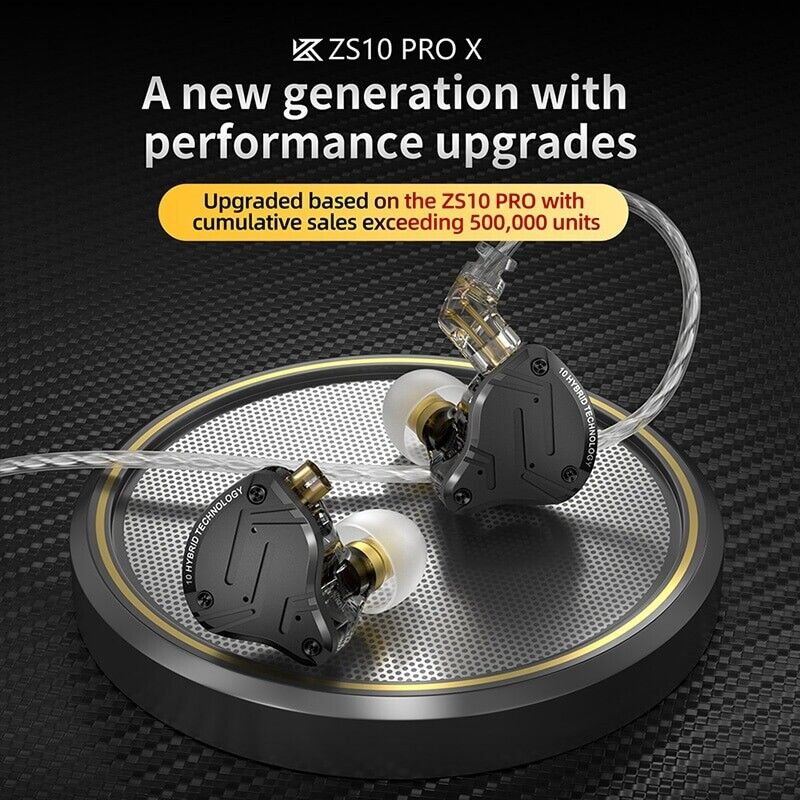 KZ ZS10 PRO X Earphones 5 Driver In-Ear Monitors Headphone