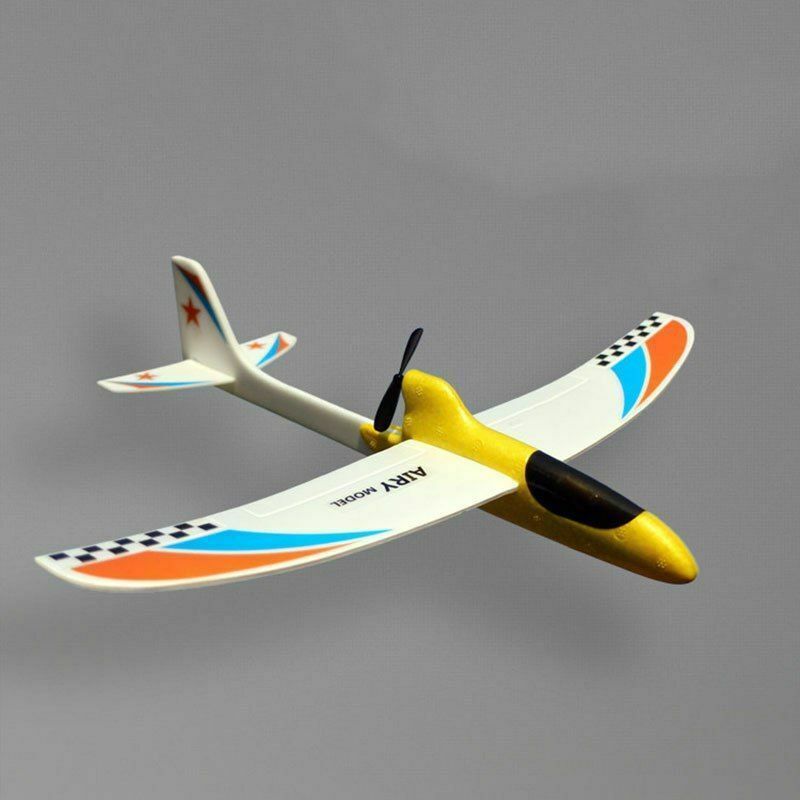 RC Glider Hand Throwing Airplanes Electric Capacitor Educational Toy For Kids