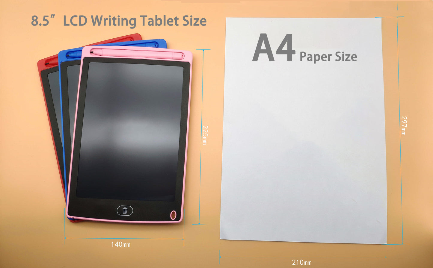 8.5inch Graphics Children Tablet Painting Board Drawing icd Multi Handwriting