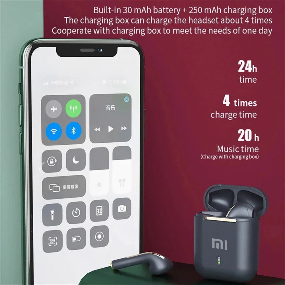 Wireless Earphones Earbuds | Hifi Stereo | Microphone | Waterproof | Noise-Cance