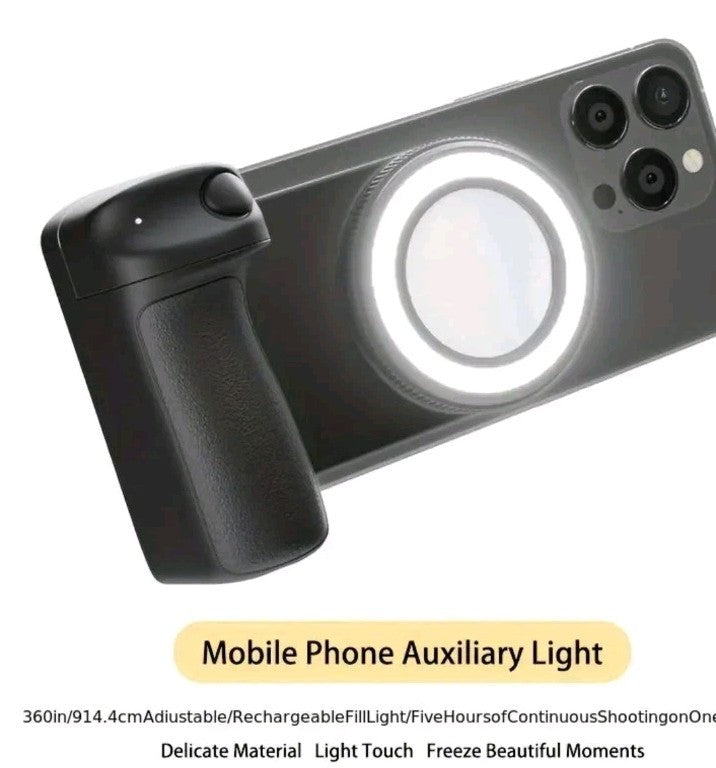 2 in 1 Magnetic Suction Handheld Bluetooth Phone Camera Shutter Hand Grip Holder