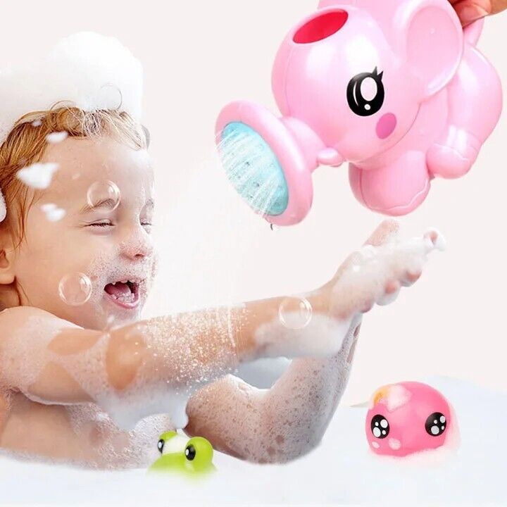 Baby Bath Toys Plastic Elephant Water Spray for Baby Shower or Swimming Fun