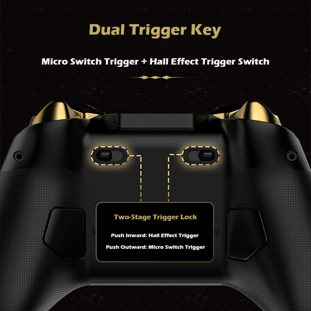 Wireless Gamepad 800Hz Vibration Game Controller 6-Axis for Switch/Android/PC