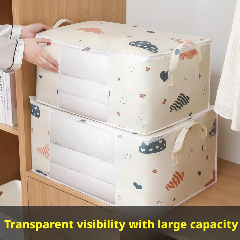 Clothes Storage Bag Large Capacity Organizer for Comforters Blanket Bedding🔥