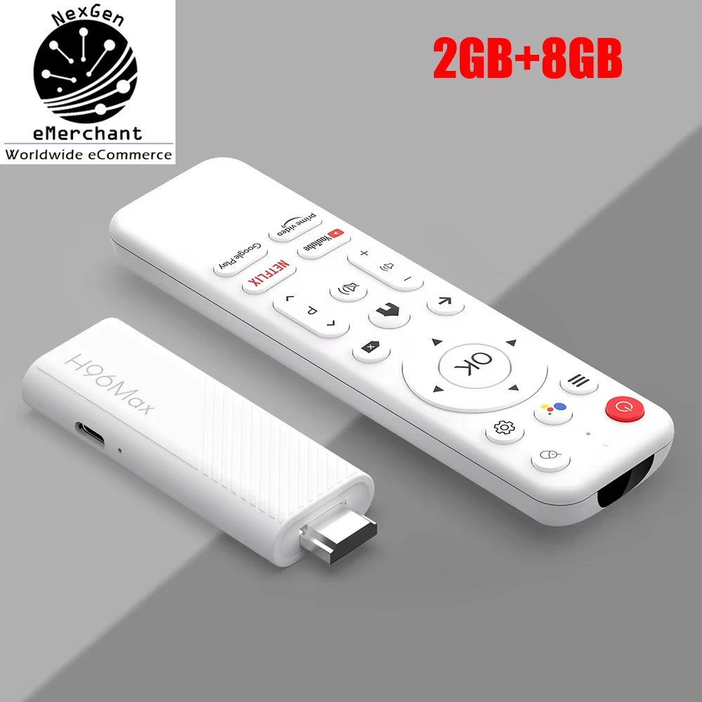 H96 MAX H313 Mini TV Stick – Android 14, 4K HD Streaming, WiFi 6 & Voice Control