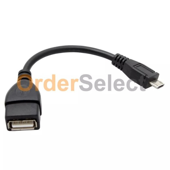 Micro USB B Male to A Female OTG Adapter Converter Cable For Android Samsung