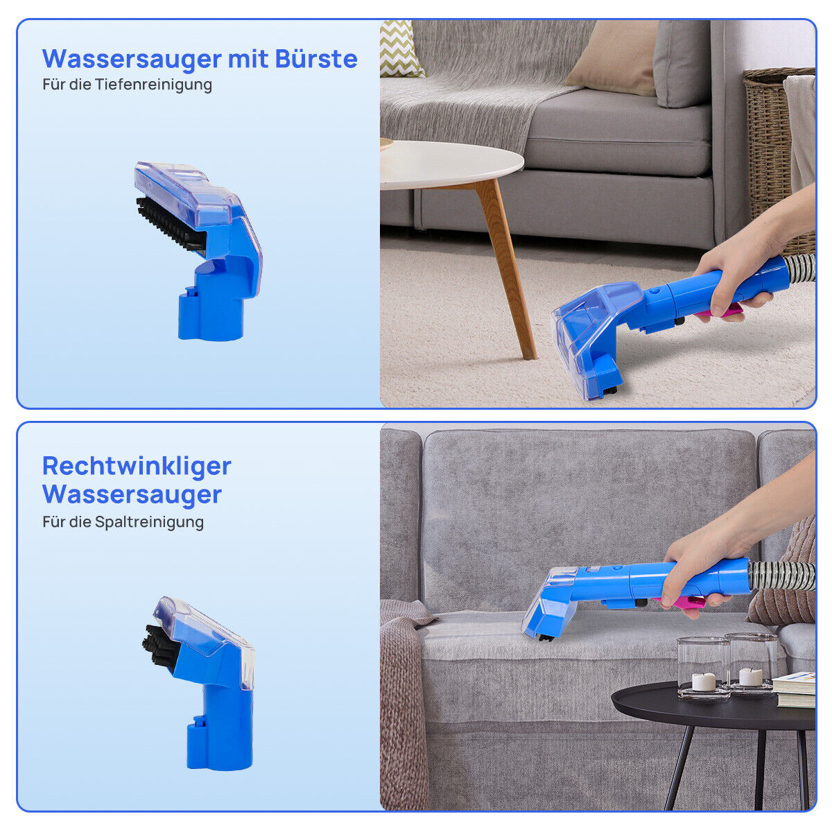 KNKA MultiCleaner VC005 - Washing Vacuum Upholstery Cleaner Carpet Cleaner Wet Vacuum