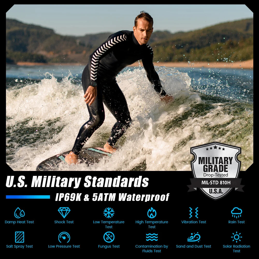 Smartwatches For Men SmartWatch Digital Fitness Electronic 5ATM Waterproof Sport