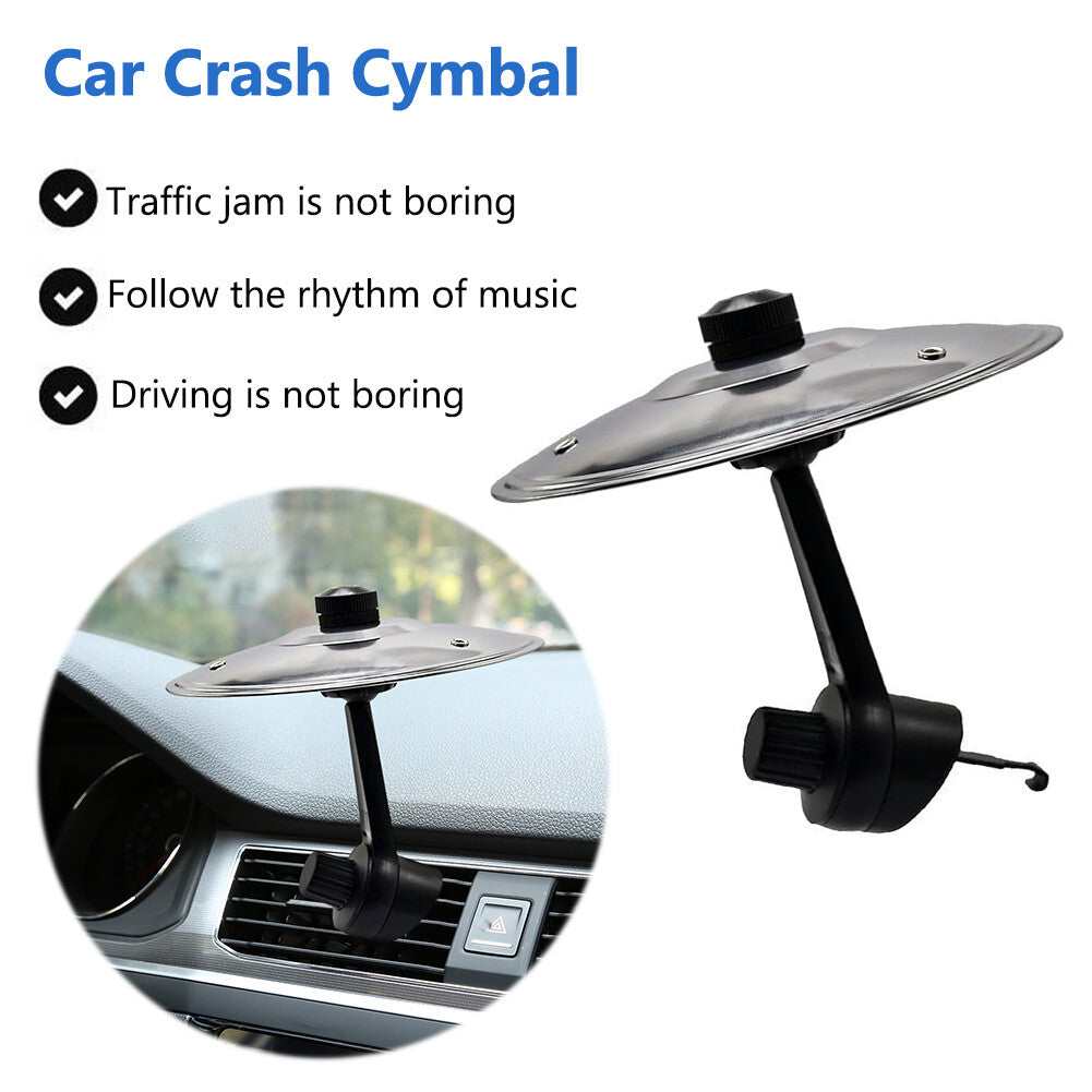 Air Vent Cymbals with Suction Cup and Hook Wear Resist Car Percussion Instrument