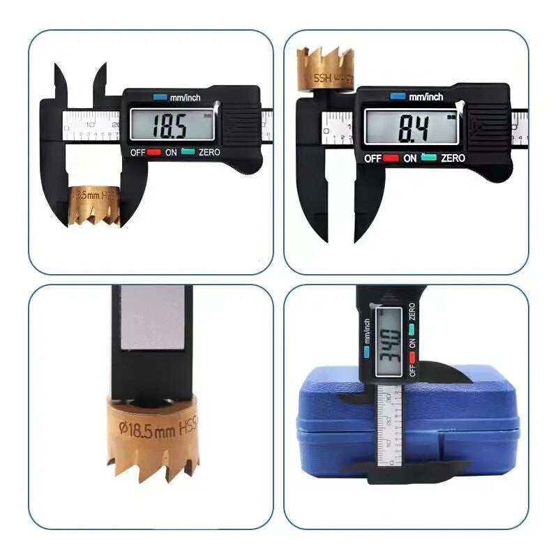 6" 150mm Digital Caliper Micrometer LCD Gauge Vernier Electronic Measuring Ruler