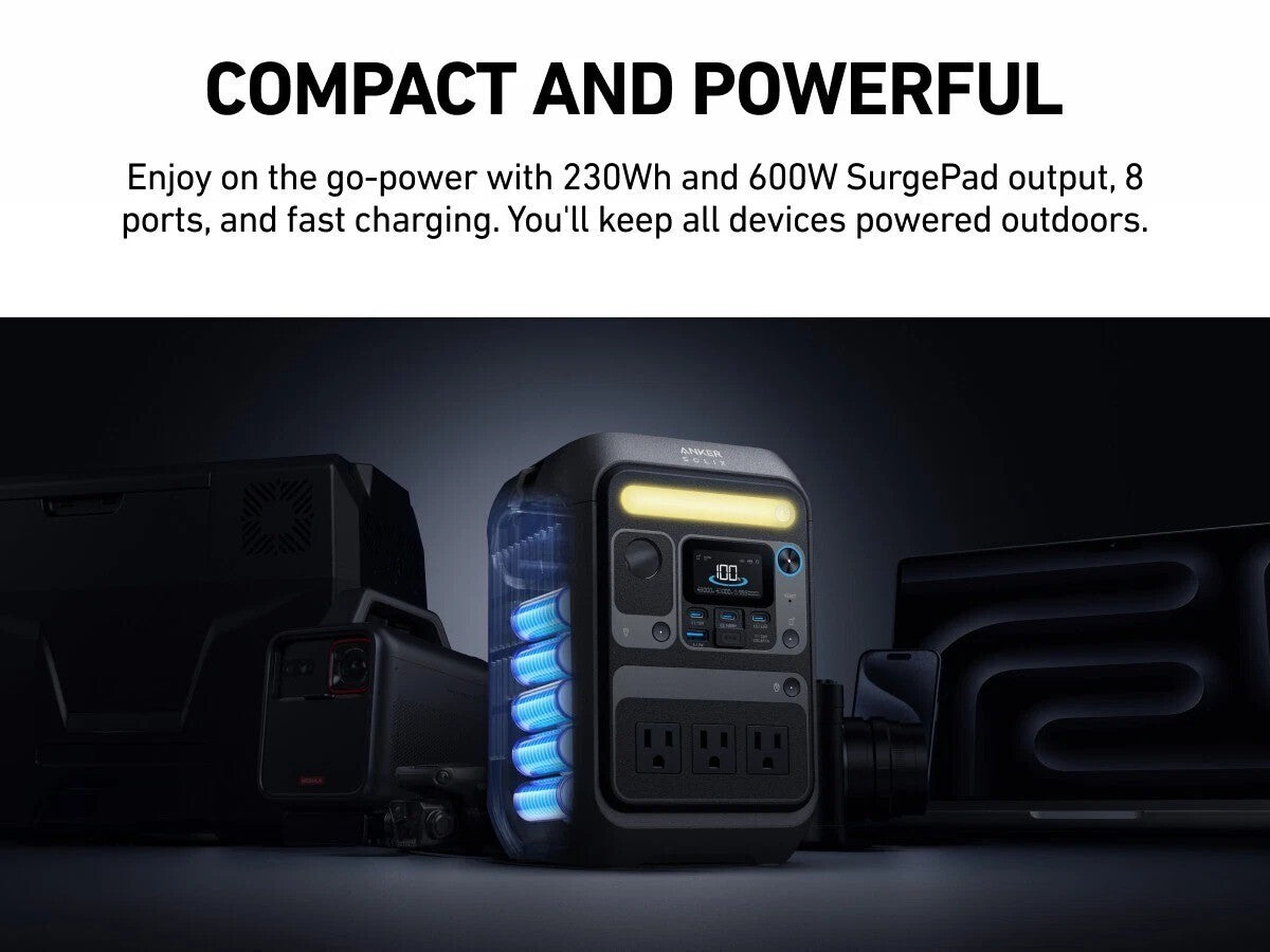 Anker SOLIX C200X Portable Power Station - 230Wh | 300W