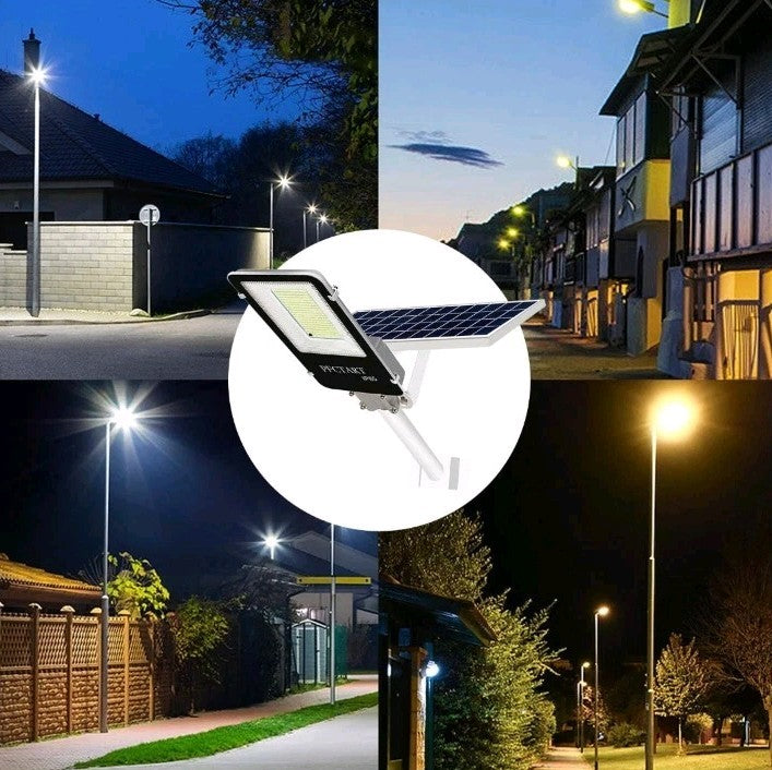 1000W Solar Street Lights LED Road Lamp with Remote - Ideal for Parking Lot Yard