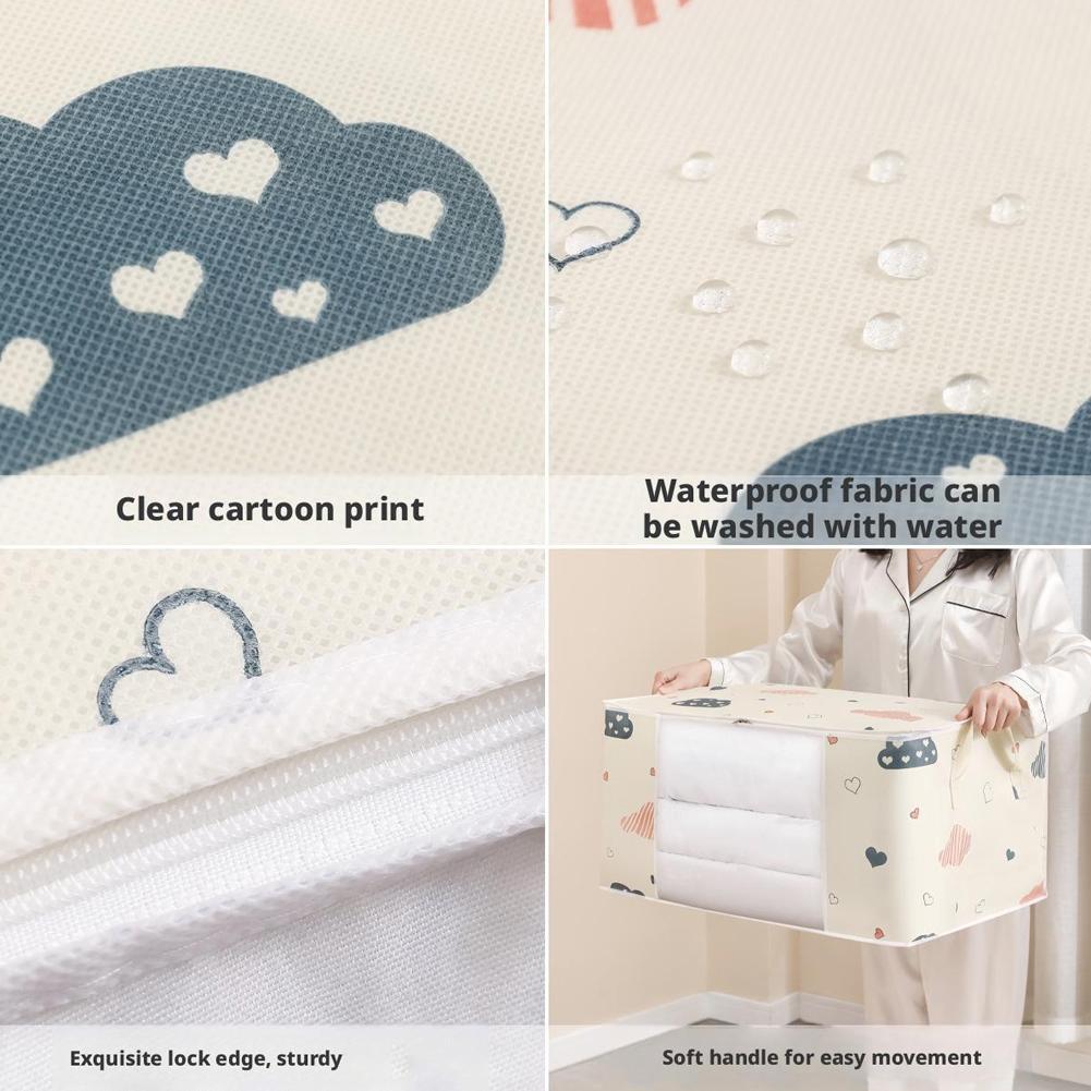 Clothes Storage Bag Large Capacity Organizer for Comforters Blanket Bedding🔥