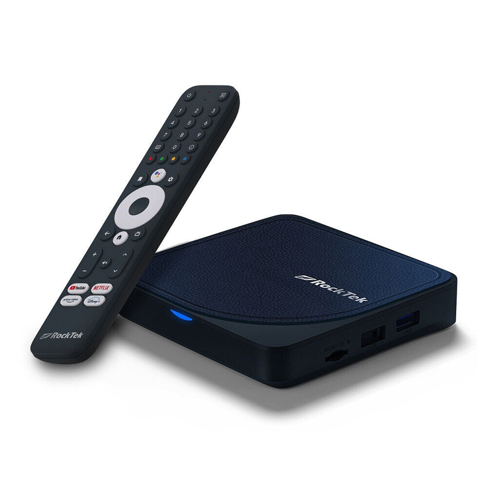 RockTek G2 4K TV Box Android 12 ATV Stream S905X4-K Media Player DTS Dolby Audio