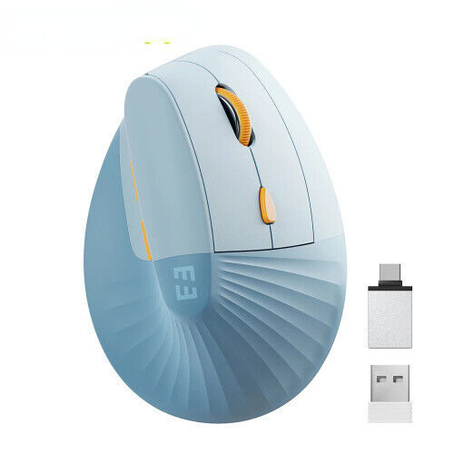 Vertical Wireless Mouse Type C Rechargeable Ergonomic USB & Type C Mice