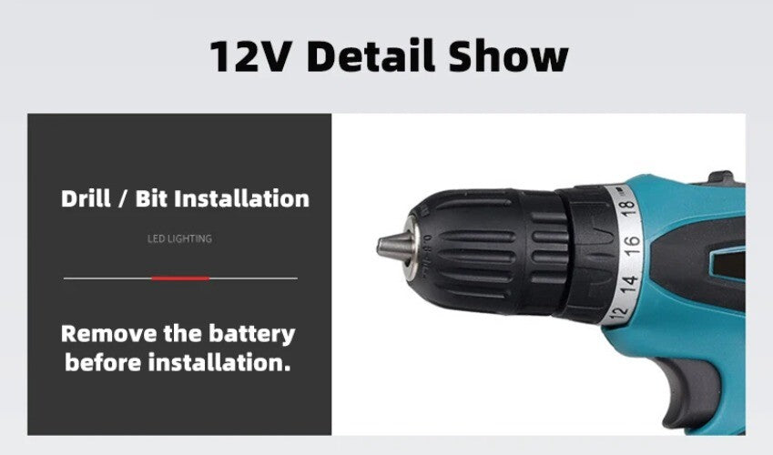 Electric Hand Drill Set Pistol Drill Electric Screwdriver Household Hand Drill