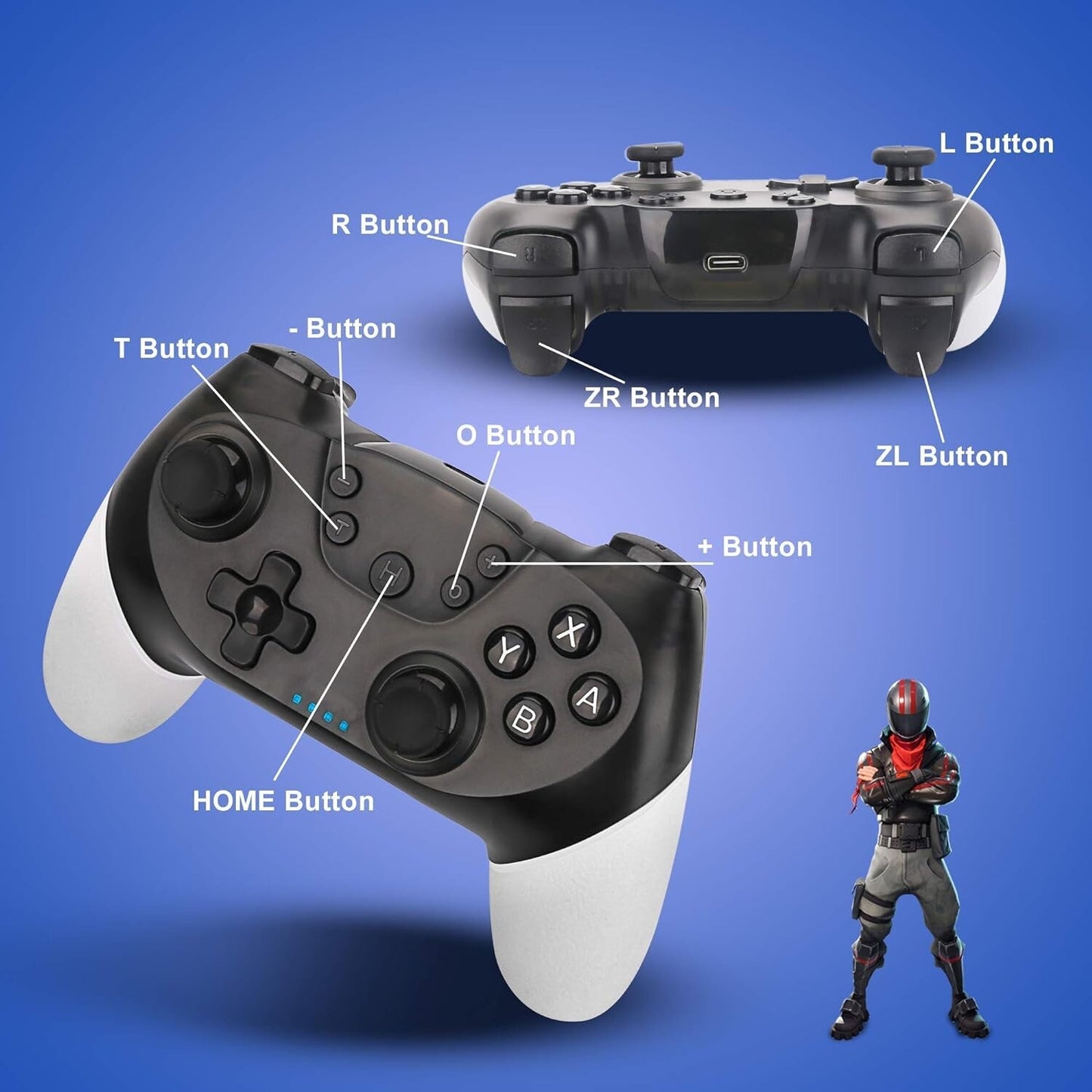 Pro Wireless Controller For Nintendo Switch OLED/LITE Controller Gamepad NEW