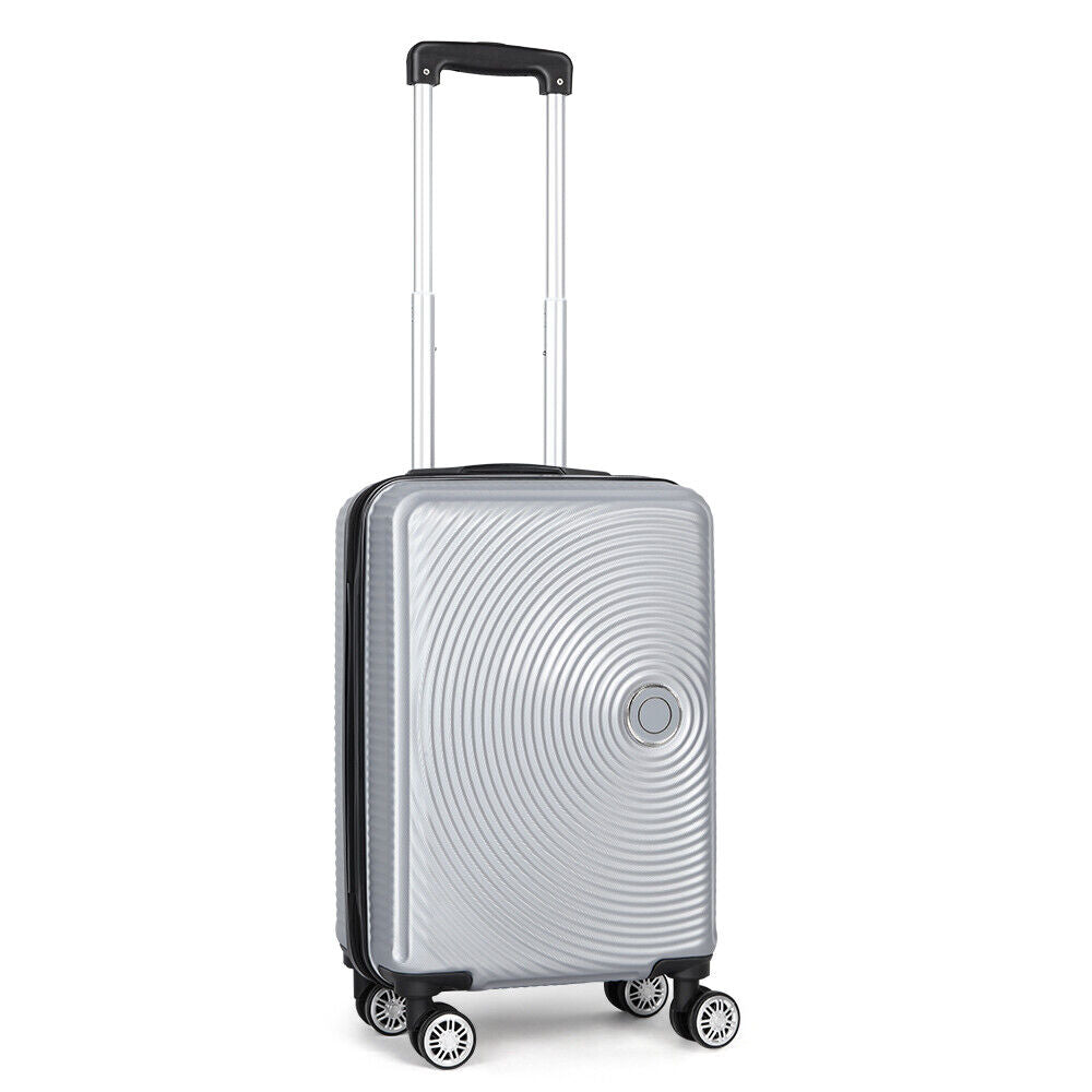 20&24&28" Luggage Travel Set Bag ABS Trolley Hard Shell Suitcase w/Lock 3Pcs