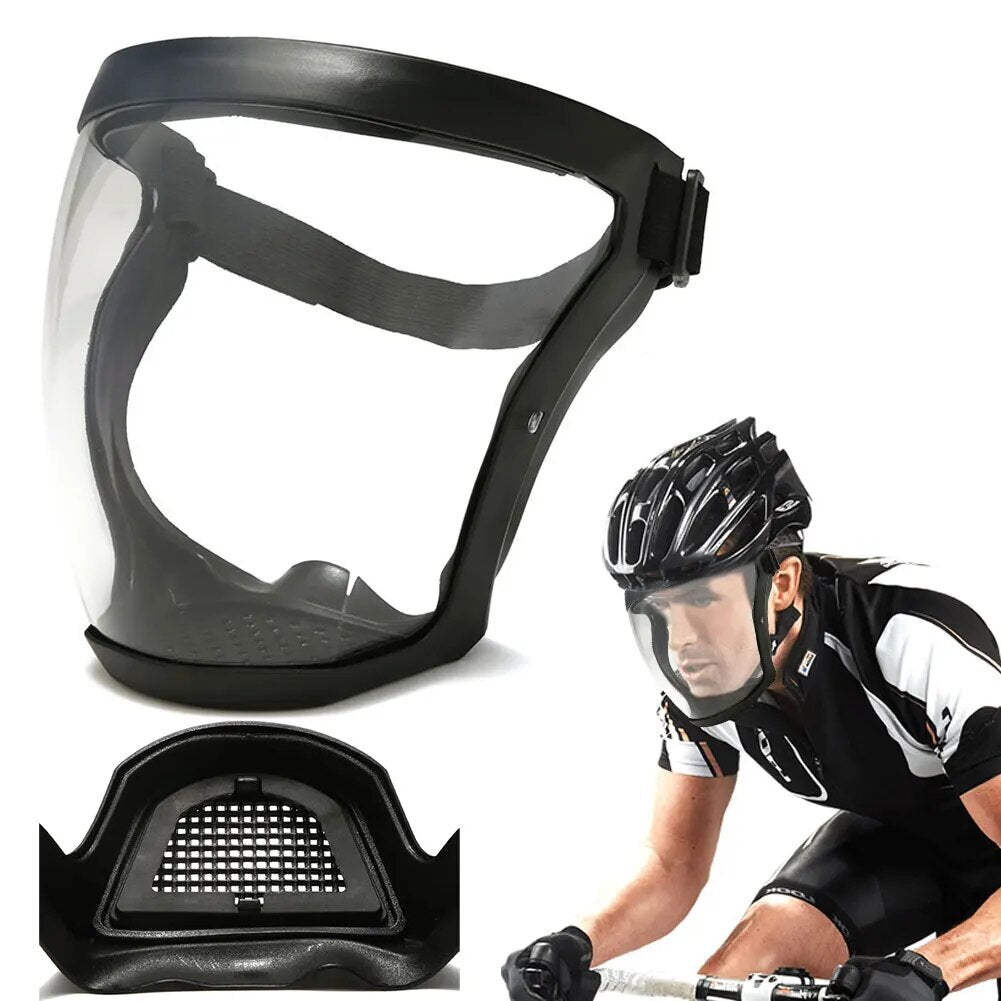 Anti-fog Shield Safety Full Face Super Protective Head Cover Transparent Mask