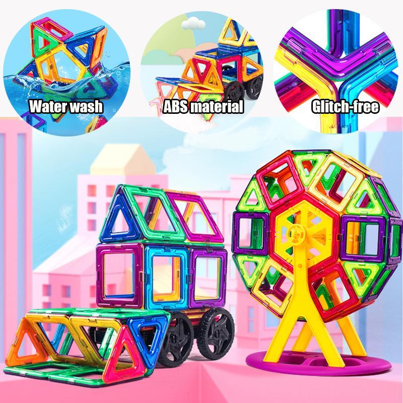 Magnets Toys for Kids Big Size Plus Magnetic Blocks for Children Designer